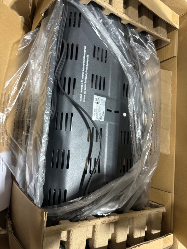 Photo 1 of 2 Packs -Electric Garage Heaters for Indoor Use, 1500W/750W Ceiling Mounted Radiant Heaters with Halogen Light, 90 Degree Rotation, 5 Mode Settings, Space Heater for Garage, Shop, Large Room and Patio