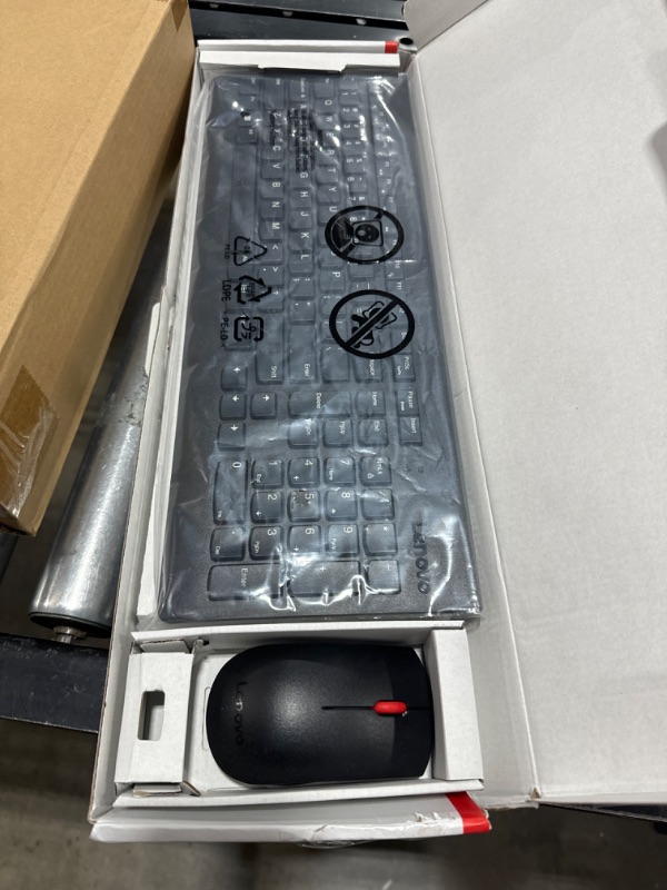 Photo 2 of Lenovo 510 Wireless Keyboard & Mouse Combo, 2.4 GHz Nano USB Receiver, Full Size, Island Key Design, Left or Right Hand, 1200 DPI Optical Mouse, GX30N81775, Black