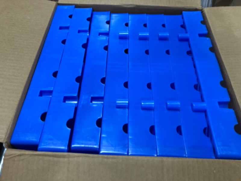 Photo 2 of LXSEHN Plastic Pallet, Waterproof Storage Grid Pad, Lightweight Nestable Floor Pallets, 10pcs HDPE Breathable Grids Article Racks for Garage Supermarket Basement,(15.7x15.7x2in) 10pcs-15.7x15.7x2in