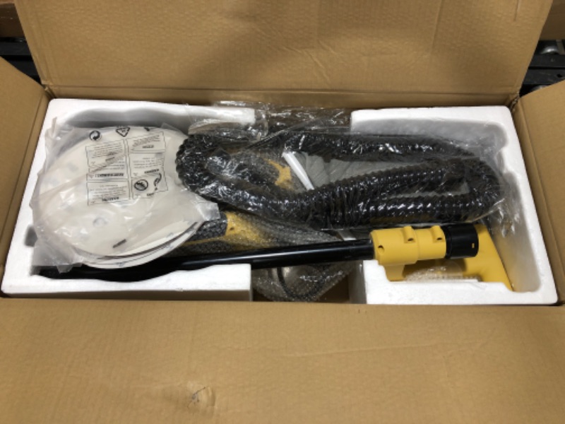 Photo 2 of YATTICH Drywall Sander, Electric Motor Sander, 7 Variable Speed, 1000-1850RPM With LED Light, Extendable Handle, 12 Sanding Discs, with Automatic Dust Removal System and Carrying Bag, YT-917 Yellow