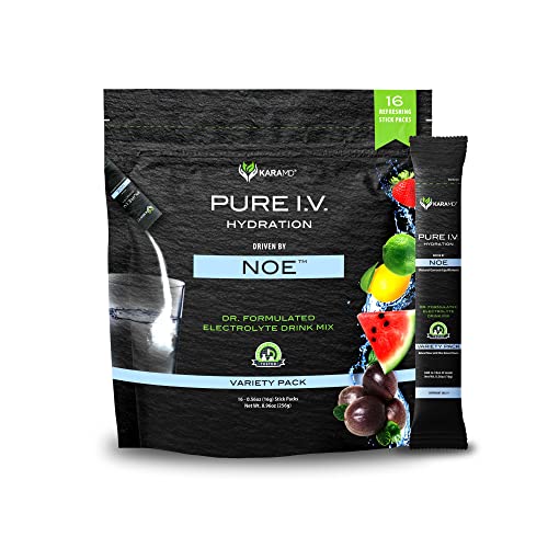 Photo 1 of  EXP 11/2025
 KaraMD Pure I.V. - Professionally Formulated Electrolyte 4 Flavor Variety Powder Drink Mix – Refreshing & Delicious Hydrating Packets with Vitamins
