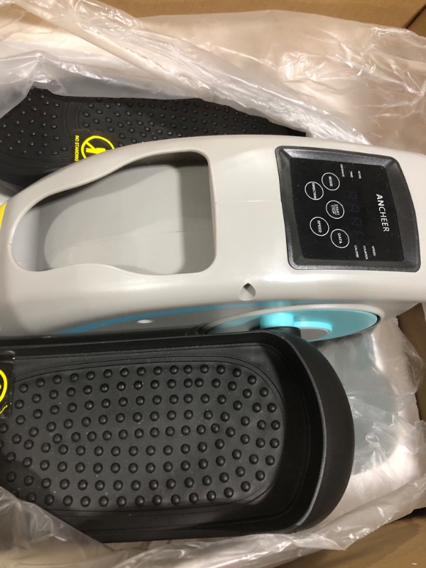 Photo 1 of ANCHEER Seated Elliptical Machines for Home Use, Office, Under Desk Cycle, Indoor Mini Pedal Exerciser, Under Desk Elliptical Machine, Built in Display Monitor, Remote Control, for Seniors, Adults Gray