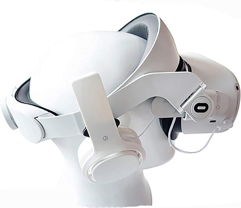 Photo 1 of  Virtual Reality Relieve Pressure Head Strap with Headphones Headset Fit for Oculus Quest 2 VR Glasses AccessoriES