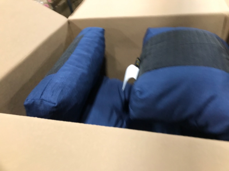 Photo 1 of SUNROX LokGrip Non Slip Tufted Memory Foam Bench Cushion, FadeShield Water Resistant Durable Thicken Outdoor/Indoor Bench Seat Pads 30x14x4 inch, Navy Navy 30x14 Inch (Pack of 1)