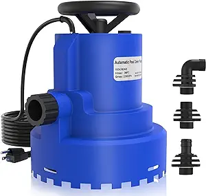 Photo 1 of 1/4 HP Automatic Submersible Water Pump, 2200 GPH Sump Pump Utility Pump for Pool Draining, 120V Water Removal Pump with 33' Power Cord for Flooded Areas, Swimming Pool, Flooded House Basement