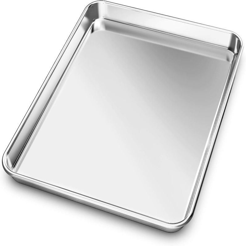 Photo 1 of 24"x16" Baking Sheet, Yododo Stainless Steel Baking Pans Tray Cookie Sheet Toaster Oven Tray Pan Cookie Pan, Non Toxic & Healthy, Superior Mirror Finish & Rust Free, Easy Clean & Dishwasher Safe 