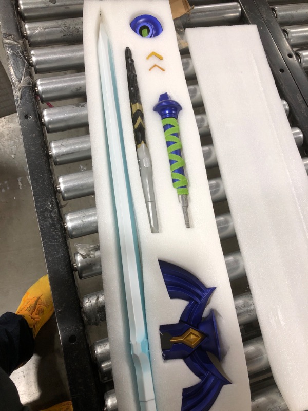 Photo 1 of DMAR Decayed Master Sword 1:1 Replica, 24'' Metal Broken Master Sword, with a 40'' Plastic Restored Master Sword Replacement - Link Sword for Adult