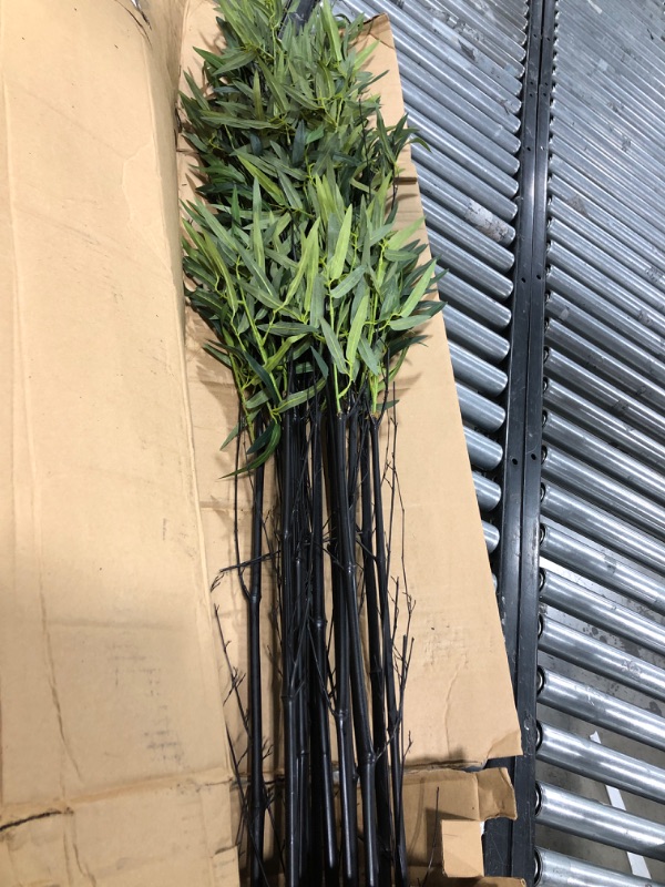 Photo 1 of 5 ft. Artificial Black Bamboo Tree