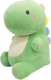 Photo 1 of Dinosaur Weighted Plush, 24" 3.5 lbs Character Weighted Stuffed Animals Series, Cute Dino Plushie Dolls Throw Pillow Birthday Gifts for Children Kids Adults Pink (Green)