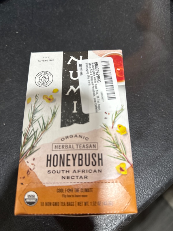 Photo 2 of Numi Organic Tea Honeybush, 18 Count Box of Tea Bags Herbal Teasan