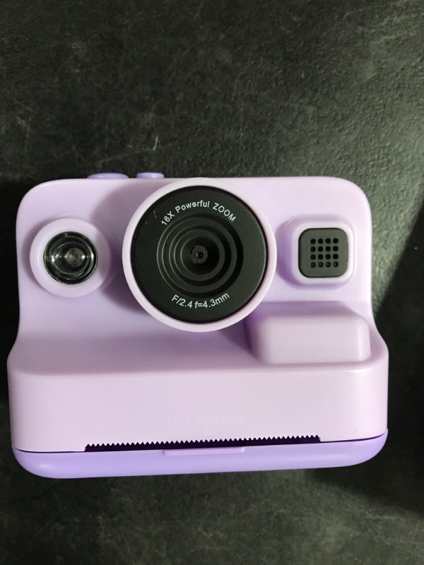 Photo 2 of Dylanto Instant Print Camera for Kids,2.4 Inch Screen Kids Instant Cameras, Christmas Birthday Gifts for Girls Age 3-12, Portable Toddler Toy for 3 4 5 6 7 8 9 10 Year Old Girls Boys Purple
