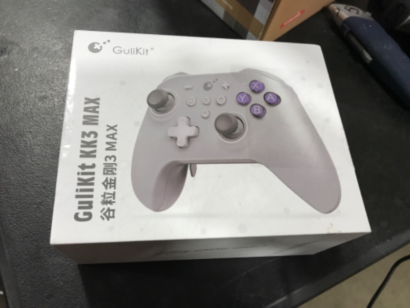 Photo 3 of GuliKit KK3 MAX Controller (No Drift) for Switch/PC/Android/MacOS/iOS with 4 Back Buttons, Hall Joysticks and Triggers, Maglev/Rotor/HD Vibration,1000Hz Polling Rate Grey.