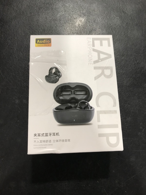 Photo 3 of Ear-Clip Bone Conduction Headphones Bluetooth 5.3 Open Ear Clip on Headphone Clip Type Bluetooth Earphones Wireless In Ear Earbuds Bluetooth Headset Ear Clip Wireless Earbuds Earphones for Travel