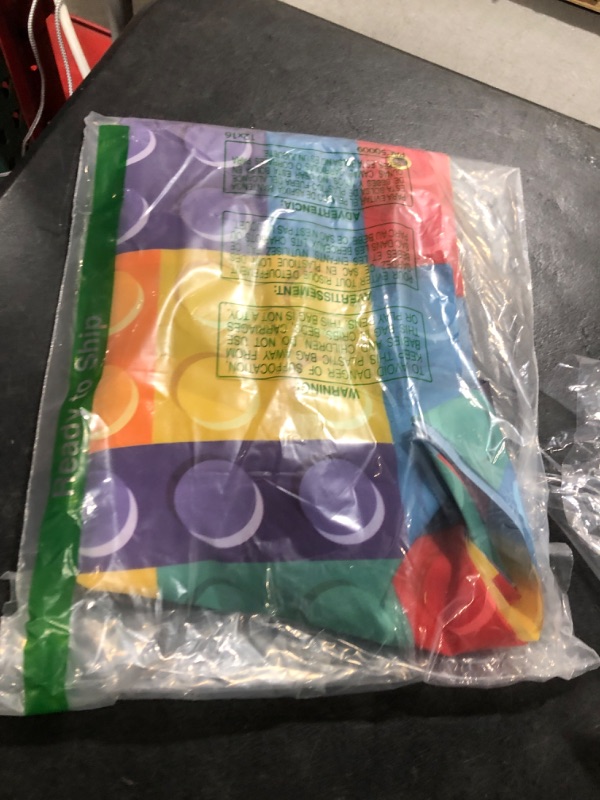 Photo 1 of Colorful Building Blocks Happy 7th Birthday Banner Backdrop Background Construction Toys Bricks Blocks Theme Decor for Boy 7th Birthday Party Favors Supplies Decorations