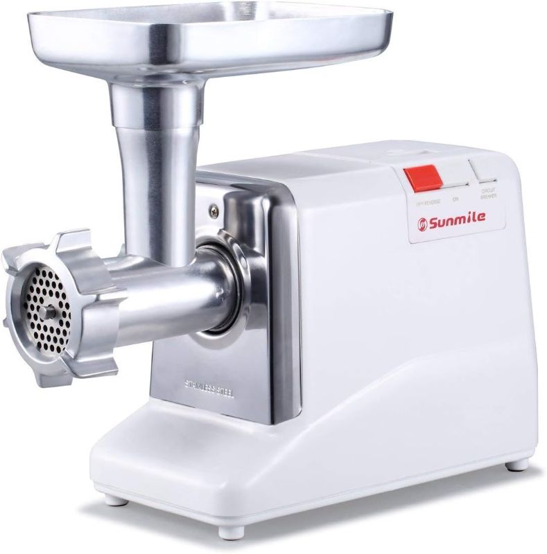 Photo 1 of Sunmile SM-G50 ETL Electric Meat Grinder - Max 1.3 HP 1000W Heavy Duty Meat Mincer Sausage Grinder - Metal Gears, Reverse, Circuit Breaker, Stainless Steel Cutting Blade and Plates, 1 Sausage Stuffs
