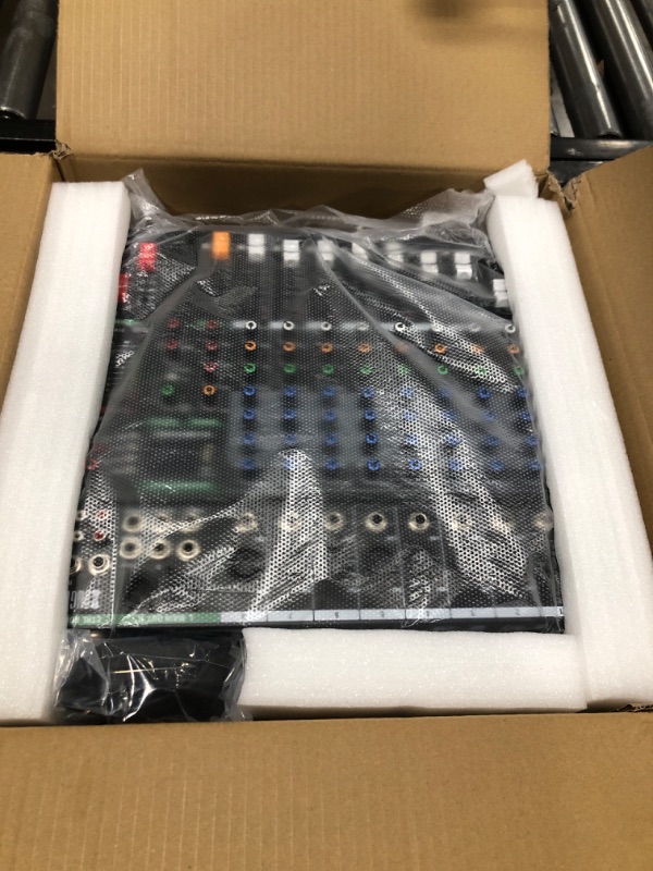 Photo 2 of XTUGA 80CT 8 Channel Mixer for PC Recording Sound Controller Audio Interface with Digital Effect Studio Mixer with 48V Phantom Power RCA Input XLR CT80
