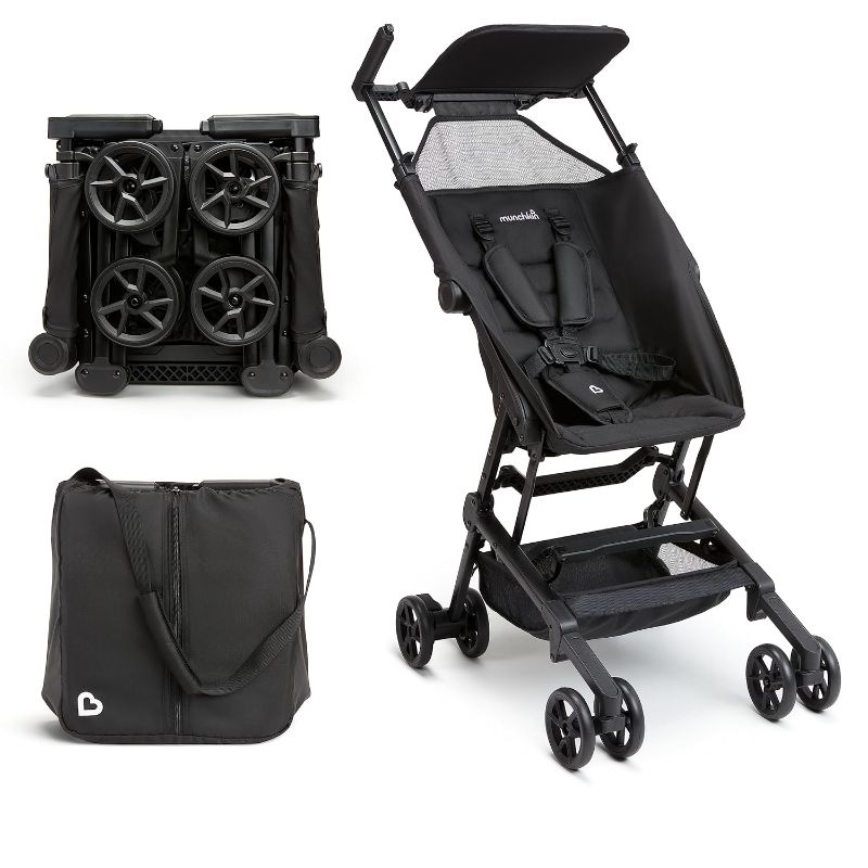 Photo 1 of Munchkin® Sparrow™ Lightweight Travel Stroller, Ultra Compact for Everyday Travel and Easy Storage, Babies & Toddlers, Black
