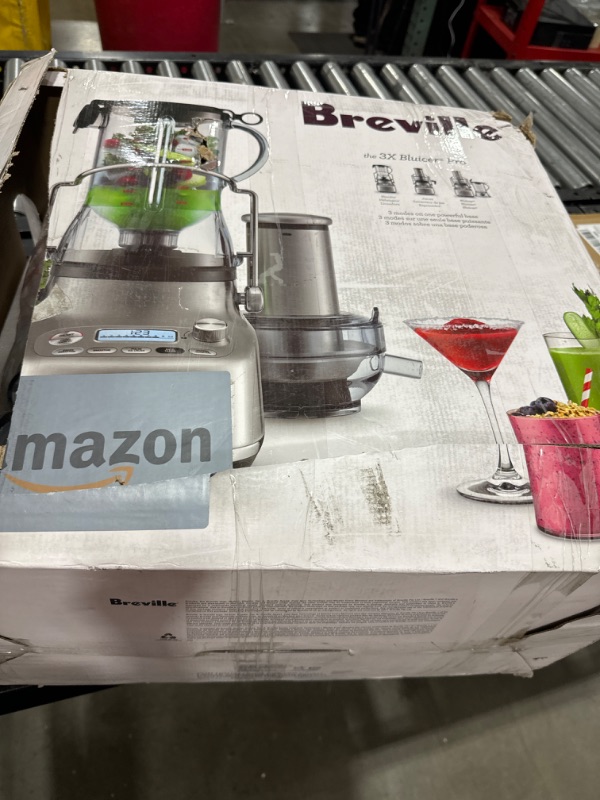 Photo 6 of Breville 3X Bluicer Pro Blender & Juicer, Brushed Stainless Steel, BJB815BSS