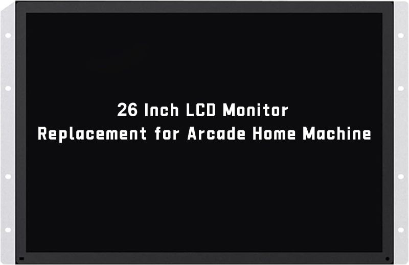 Photo 1 of UNICO 26 inch Arcade Monitor, 4:3 Ratio LCD Gaming Monitor for HDMI/VGA/CGA/EGA Arcade Machine, Easy Install Monitor Arcade Accessories - 26inch