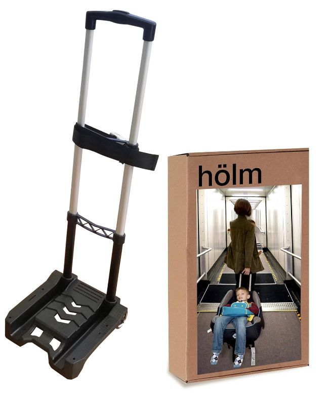 Photo 1 of Holm Airport Car Seat Stroller Travel Cart and Child Transporter - A Carseat Roller for Traveling. Foldable, storable, and stowable Under Your Airplane seat or Over Head Compartment.
