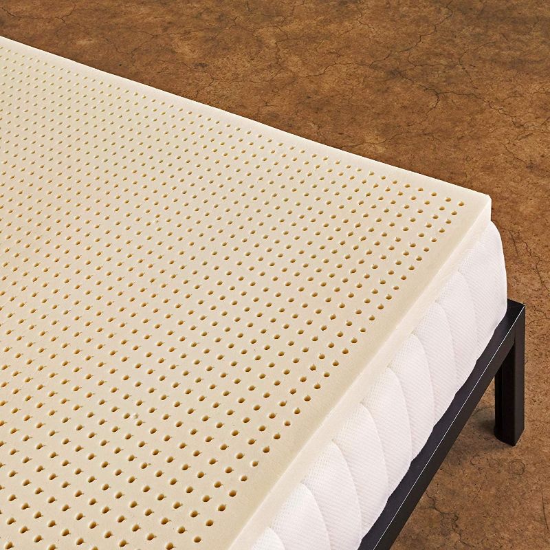 Photo 1 of Pure Green Natural Latex Mattress Topper - Soft - 2 Inch - Full Size (GOLS Certified Organic)
