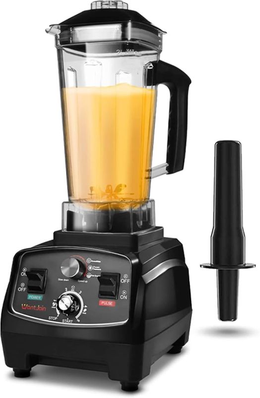 Photo 1 of WantJoin Professional Blender, Countertop Blender,Blender for kitchen Max 1800W High Power Home and Commercial Blender with Timer, Smoothie Maker 2200ml for Crushing Ice, Frozen Dessert, Soup,fish
