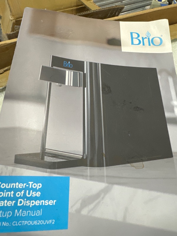 Photo 5 of Brio Self-Cleaning Countertop Bottleless Water Cooler Dispenser - with 2-Stage Water Filter and Installation Kit, Tri Temp Dispense, UV Cleaning - Black