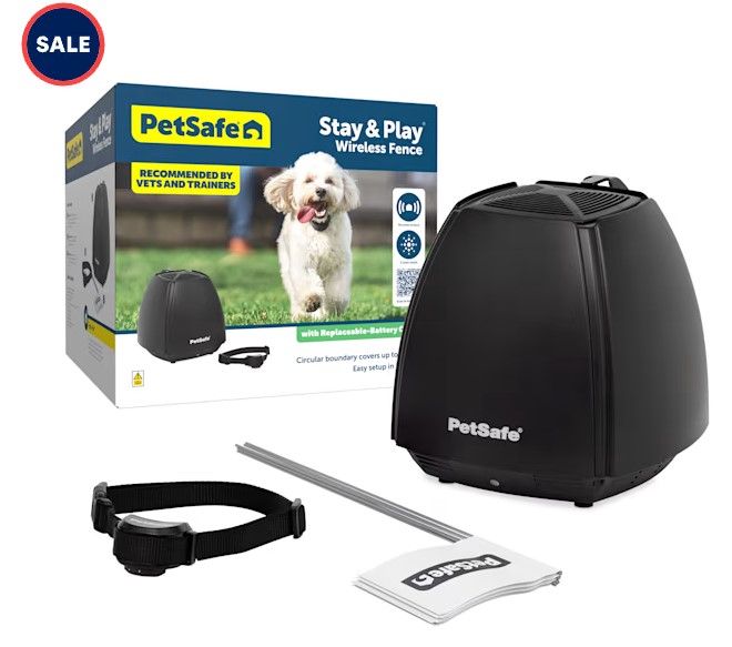 Photo 1 of PetSafe Stay & Play Wireless Fence with Replaceable Battery Collar for Dogs
