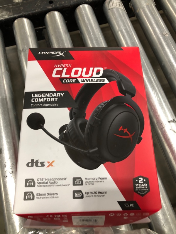 Photo 3 of HyperX Cloud Core – Wireless Gaming Headset for PC, DTS Headphone:X Spatial Audio & SoloCast – USB Condenser Gaming Microphone, for PC, PS4, PS5 and Mac, Tap-to-Mute Sensor, Cardioid Polar