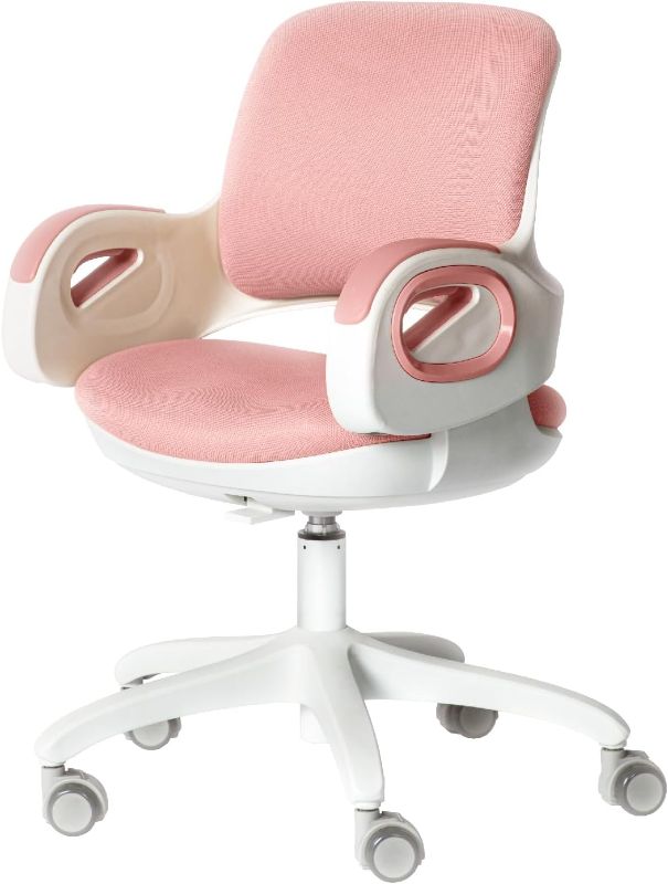 Photo 1 of TIANFUSTAR Kids Desk Chair?Children Study Computer Chair with Adjustable Height,Swivel Mesh Task Student Chair for Teens Boys Girls Youth in Home Bedroom School Pink01