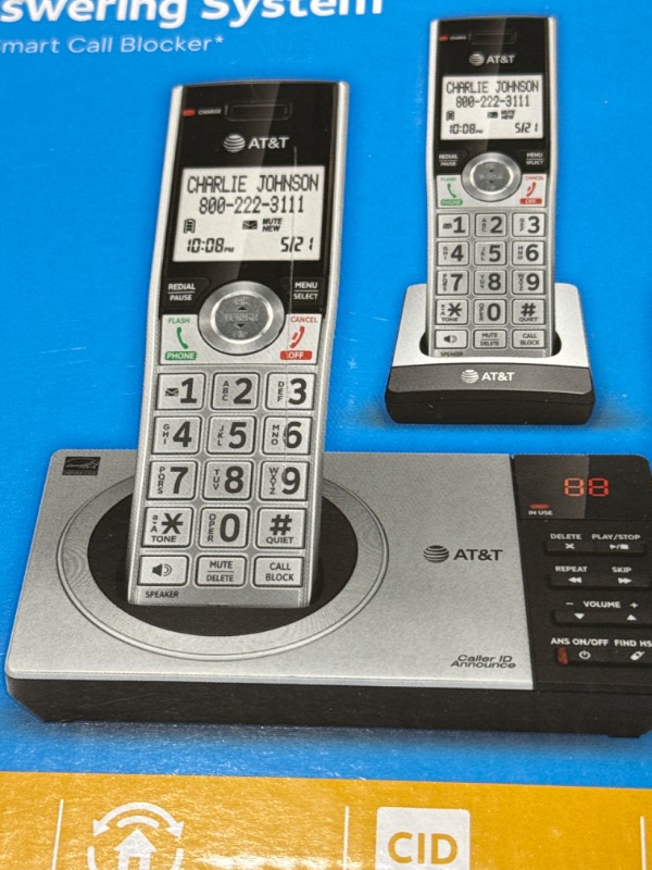 Photo 1 of AT&T 2 Handset Answering System 