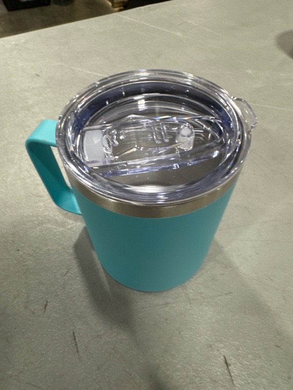 Photo 2 of  Coffee Mug With Handle and Sliding Lid,Stainless Steel 