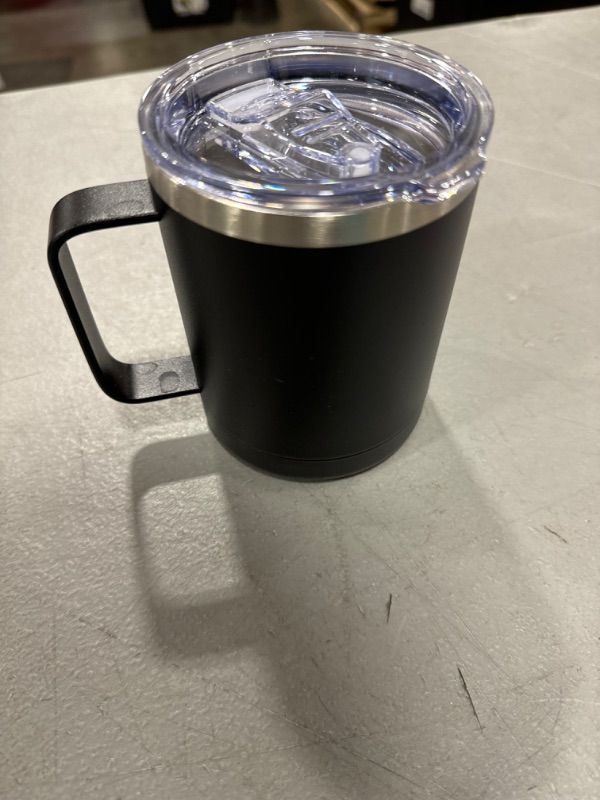 Photo 2 of  Coffee Mug With Handle and Sliding Lid,Stainless Steel 