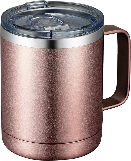 Photo 1 of  Coffee Mug With Handle and Sliding Lid,Stainless Steel 