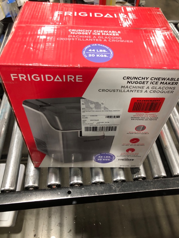 Photo 4 of Frigidaire Countertop Crunchy Chewable Nugget Ice Maker V2, 44lbs per Day, Stainless Steel