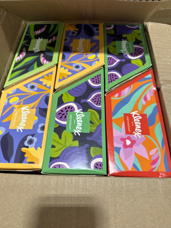 Photo 2 of Kleenex Expressions Disposable Paper Hand Towels, Paper Hand Towels for Bathroom, 6 Boxes, 60 Hand Towels per Box (360 Total Tissues)