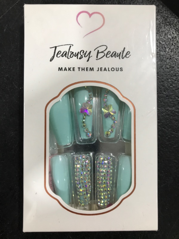 Photo 1 of Jealousy-press on nails-easy to apply-super cute-press ons-last long-press on nails short-press on nails long-press on nails coffin-fake nail-press on nails medium length-acrylic press on nails coffin