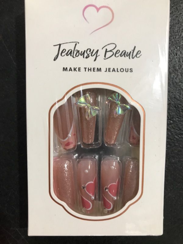 Photo 1 of Jealousy-press on nails-easy to apply-super cute-press ons-last long-press on nails short-press on nails long-press on nails coffin-fake nail-press on nails medium length-acrylic press on nails coffin

