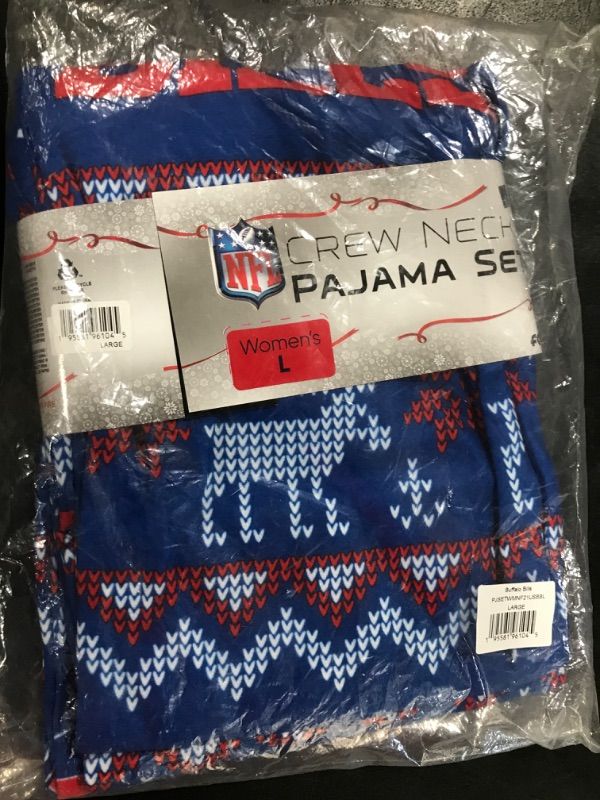 Photo 2 of FOCO Women's NFL Team Ugly Pattern Matching Set Family Holiday Pajamas Buffalo Bills 9-2735 Holiday Ugly Pattern