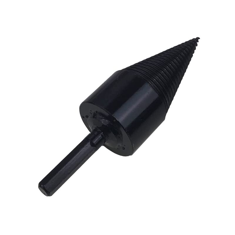 Photo 1 of PirateAnt Hex Shank Firewood Drill Bit Wood Splitter,Overall Wood Splitter Drill Bit(42mm),Electric Drill Wood Splitter,Electric Log Splitter Hex Firewood Drill Bit.?Black?
