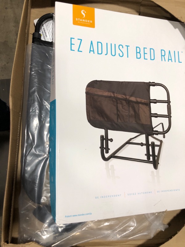 Photo 2 of Stander EZ Adjust Bed Rail, Adjustable Senior Bed Rail and Bed Assist Grab Bar for Elderly Adults with Organizer Pouch