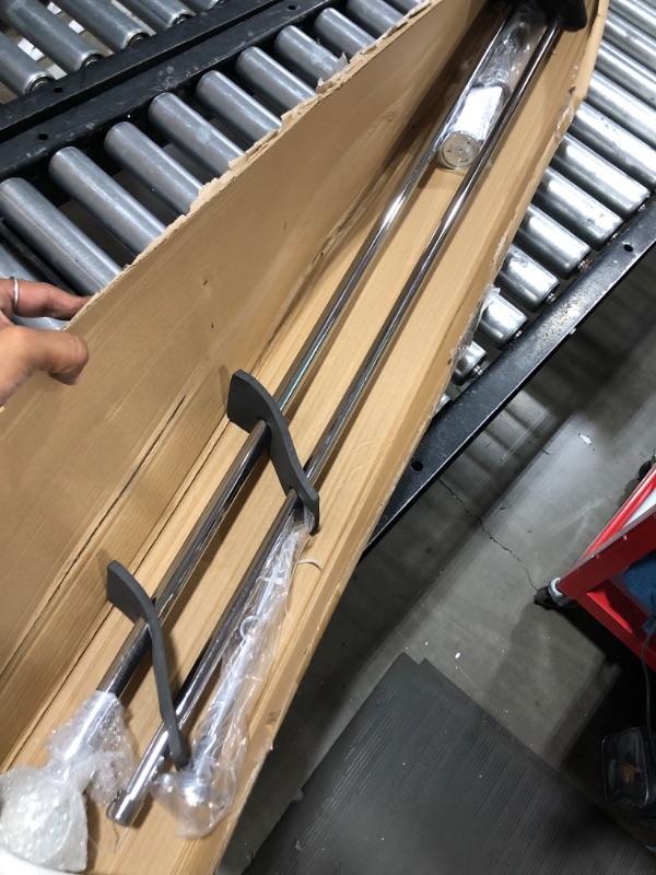 Photo 1 of Glass Mosaic Ball Finials Curtain Rod?3/4” Adjustable Curtain Rod?48-84 Inch?Chrome Chrome 48-84"