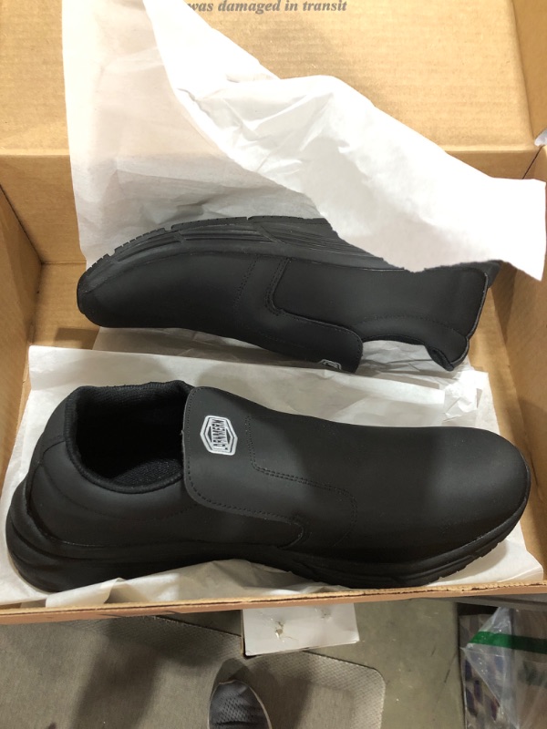 Photo 2 of LARN SAFETY Men Work Shoes Non Slip Waterproof Kitchen Chef Food Service Shoe Restaurant Hospital 12 Black