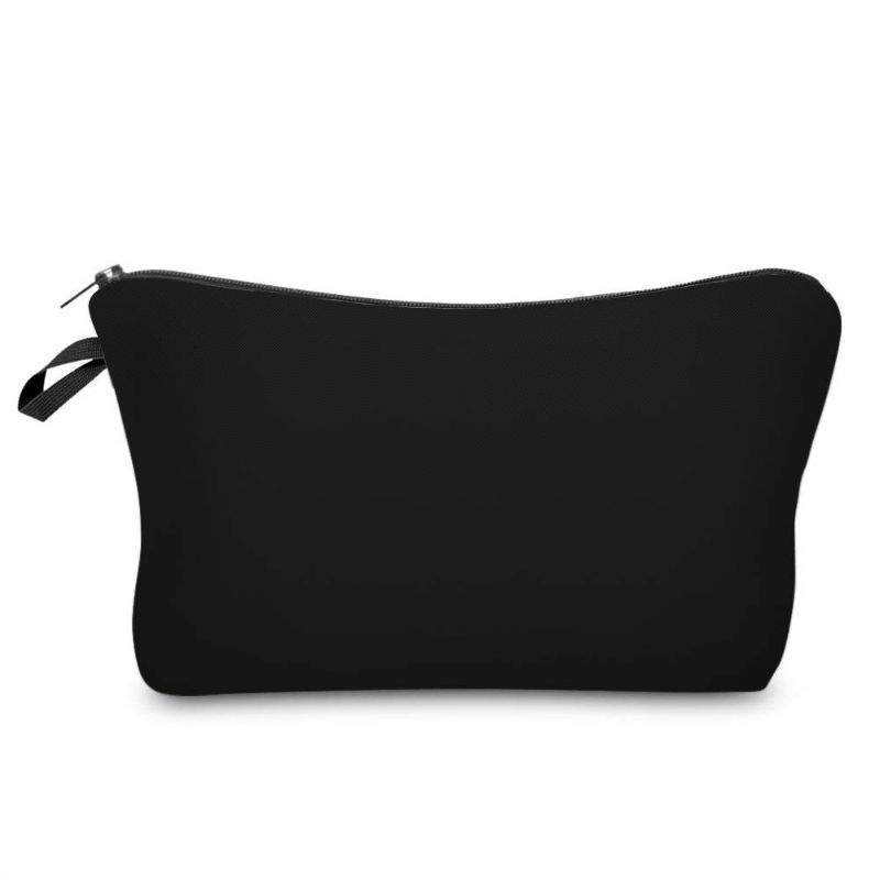 Photo 1 of Pack of 2 Deanfun Small Makeup Case - Cute and Waterproof Cosmetic Bag for Women(D5-51705) All Black 51705