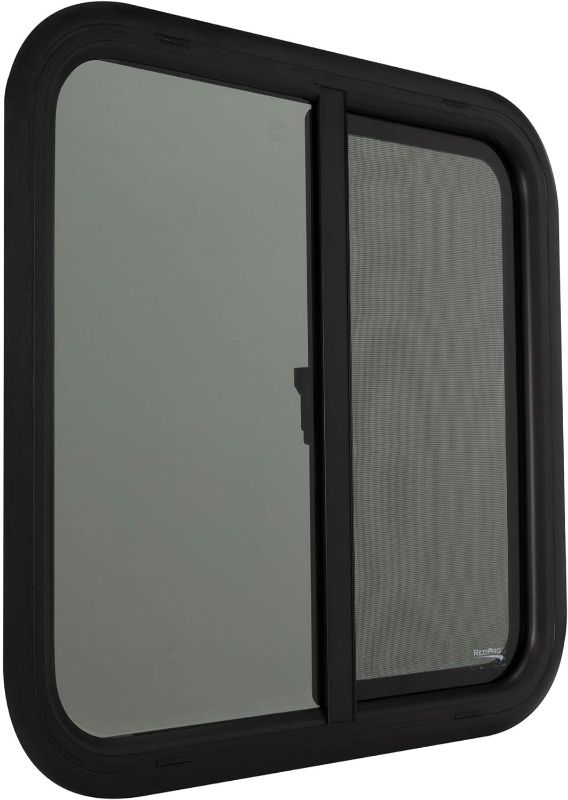 Photo 1 of RecPro RV Window | 24"W x 24"H | Teardrop Style | Horizontal Sliding | RV Window Replacement | Made in USA
