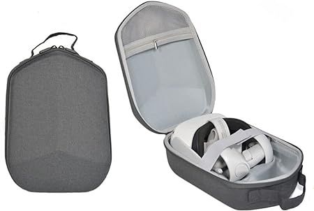 Photo 1 of VR Hard Carrying Case, VR Storage Bag Compatible with Oculus Quest 2 Basic, Protective Travel Case with Organized Compartments, Durable Materials and Versatile Design
