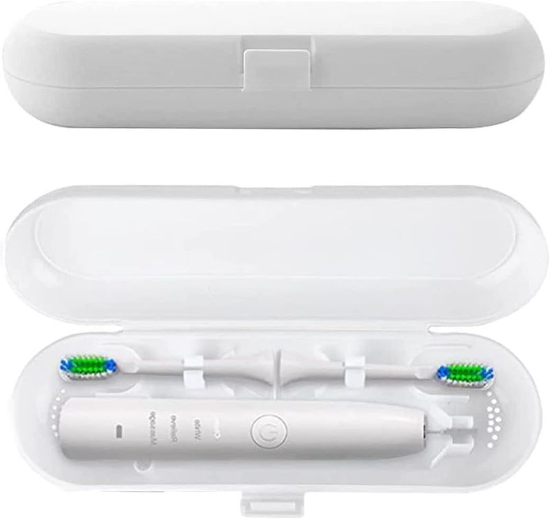 Photo 1 of 2 Pcs Electric Toothbrush Travel Case, Portable Replacement Toothbrush Holder For Philips Series and Other Electric Toothbrush(White)
