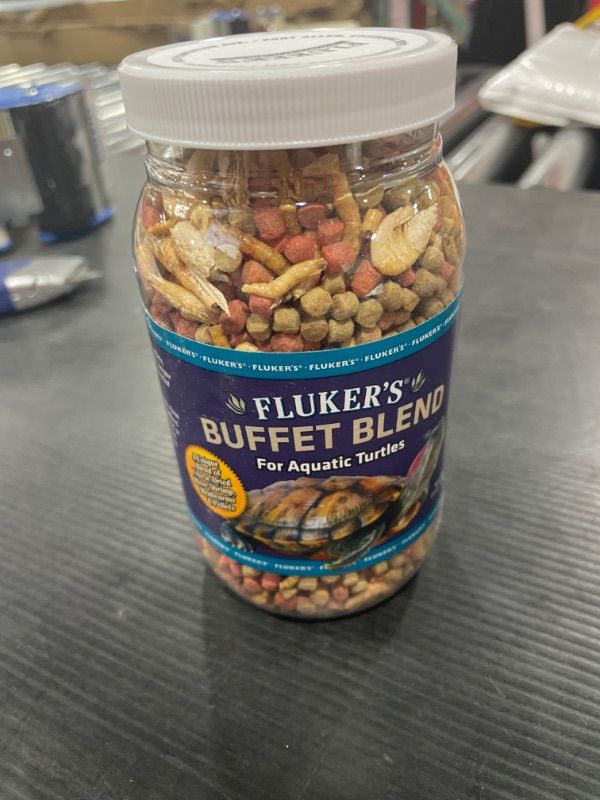 Photo 2 of Fluker's Buffet Blend Aquatic Turtle Food, 7.5-oz jar