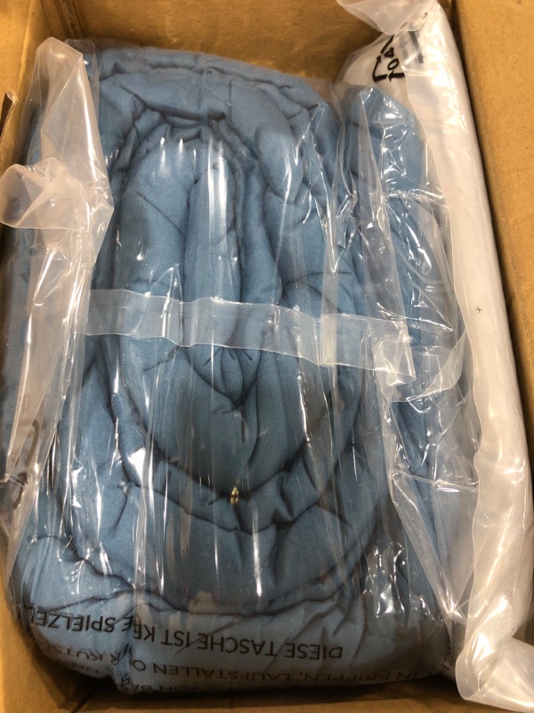 Photo 1 of BEDSURE Blue Comforter Set Queen - 8 Pieces Reversible Blue Bed in a Bag with Comforters, Sheets, Pillowcases & Shams, Queen Blue Bed Set Queen Slate Blue