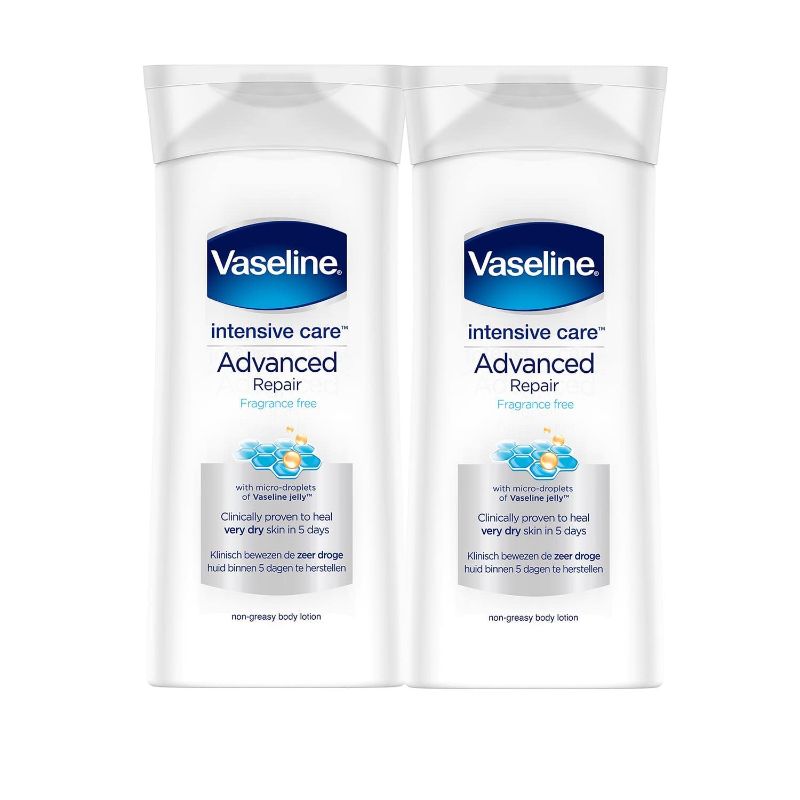 Photo 1 of Vaseline, Intensive Care Lotion Advanced Repair - 400 ml (Pack of 2) 